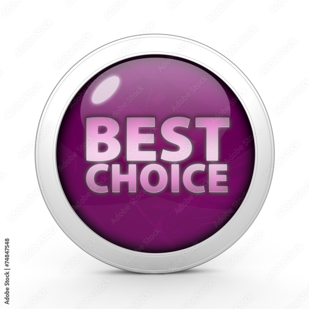Best choice circular icon on white background Best choice circular icon on white background
