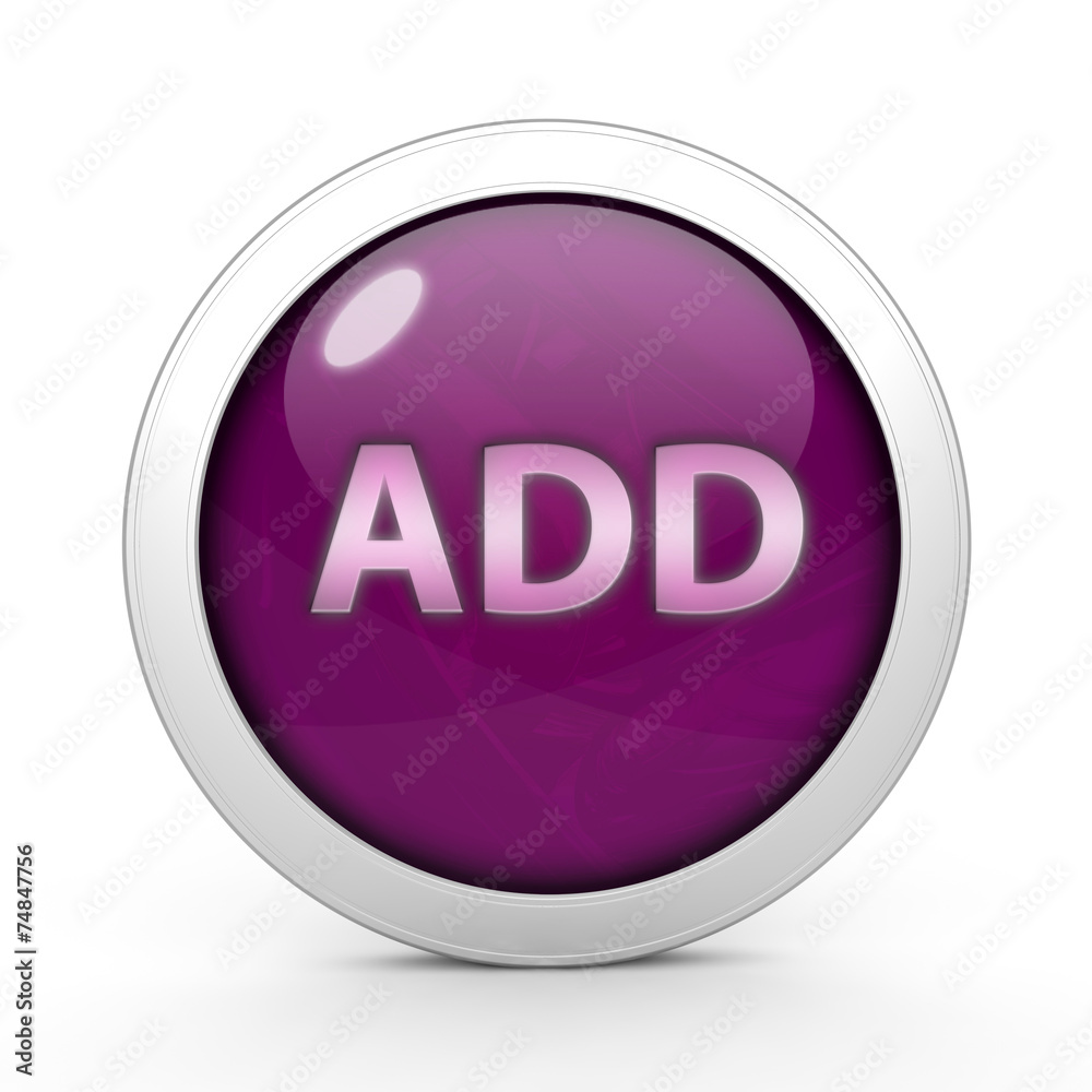 add circular icon on white background add circular icon on white background