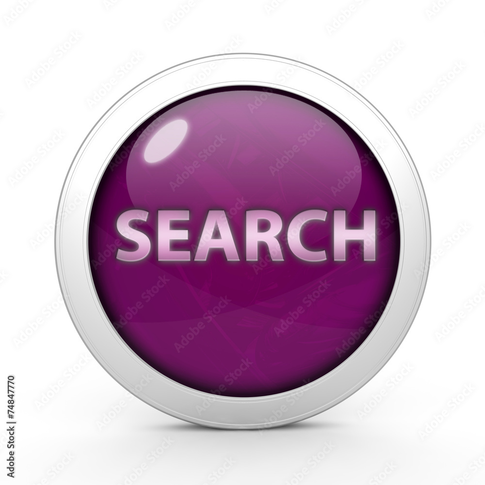 search circular icon on white background search circular icon on white background