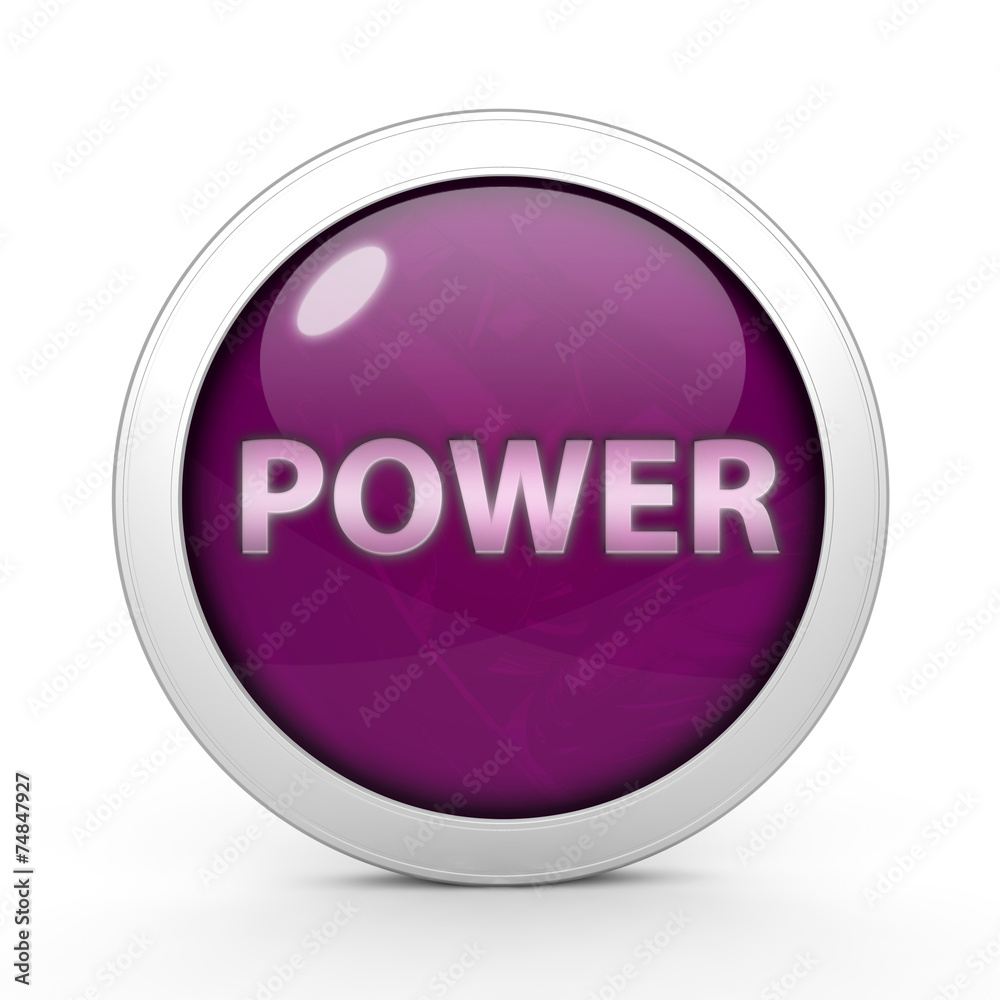 power circular icon on white background power circular icon on white background