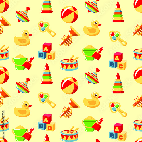 Seamless toys pattern