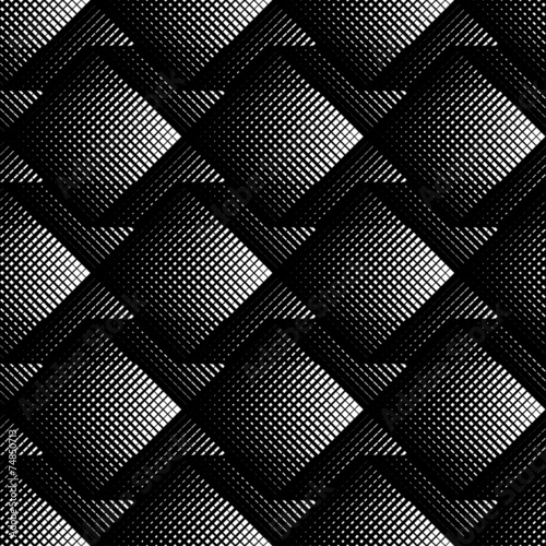 Black and white geometric seamless pattern, abstract background