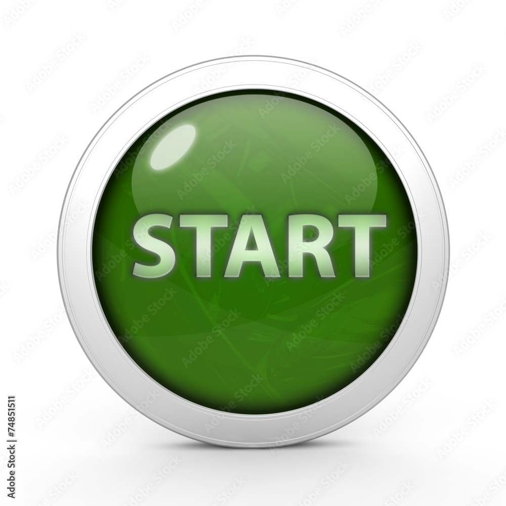 start circular icon on white background start circular icon on white background