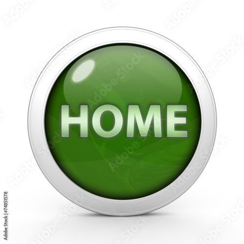 home circular icon on white background