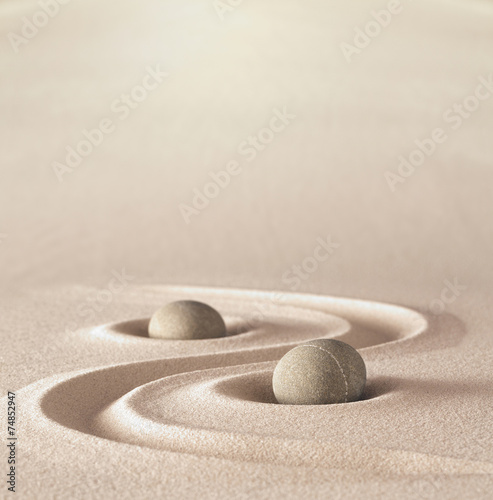 zen garden meditation stone