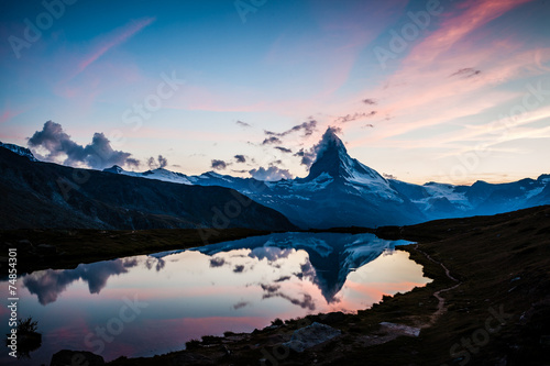 Matterhorn pink clouds