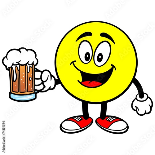 Emoticon with Beer