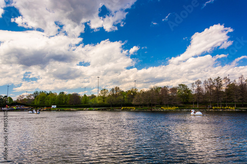 The lake at Washingtonian Center in Gaithersburg, Maryland.