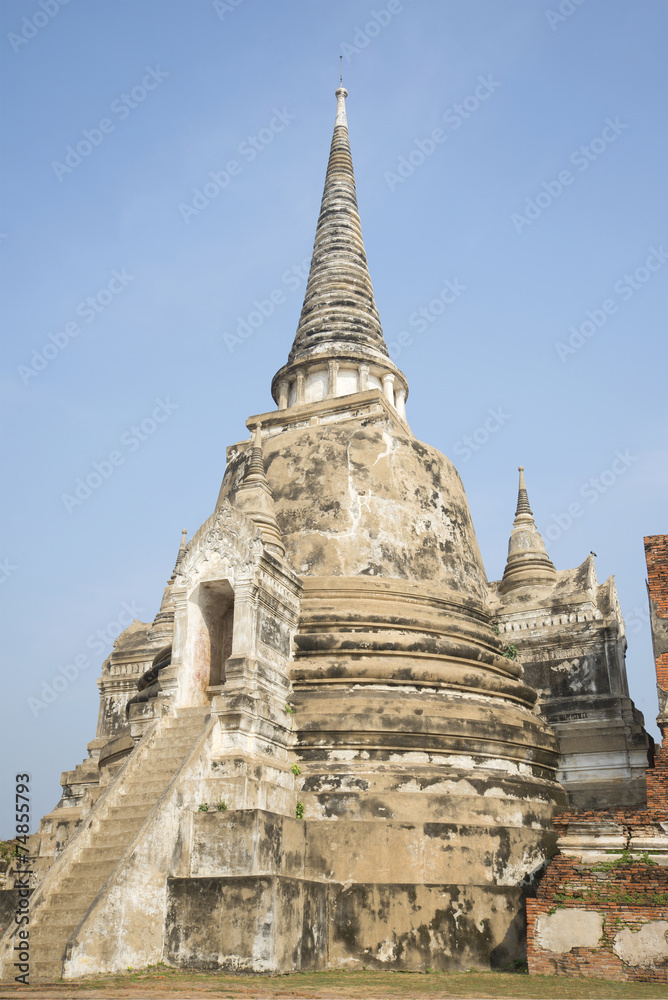 Чеди (ступа) храма Ват Пхра Си Санпет. Аюттая, Таиланд