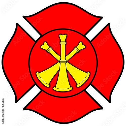 Firefighter Bugle Badge
