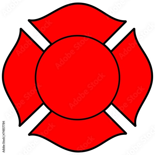 Firefighter Maltese Cross photo