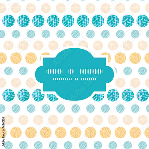 Vector texture circles stripes abstract frame seamless pattern