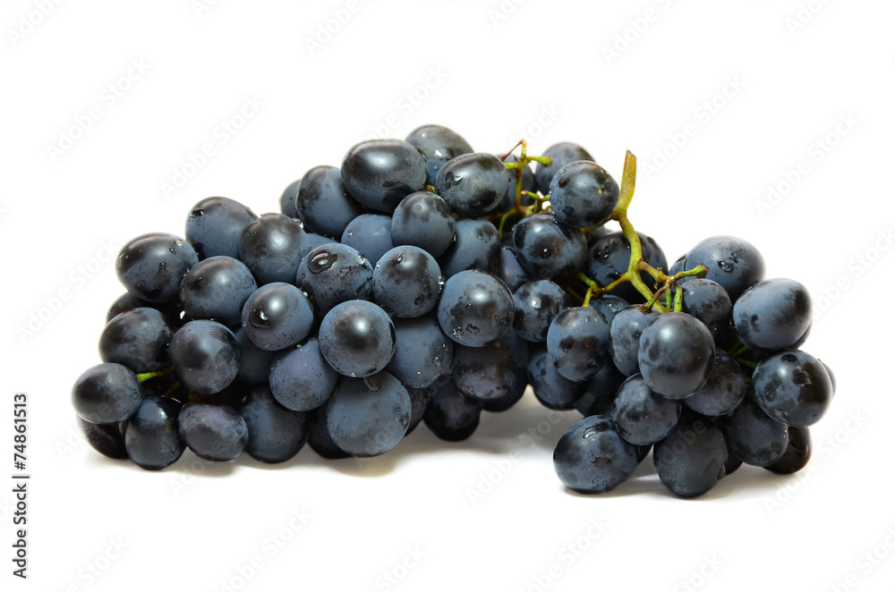 juicy sweet blue grapes