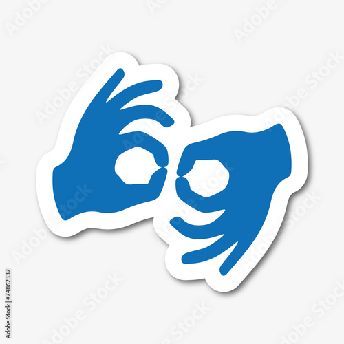 Logo langue des signes.