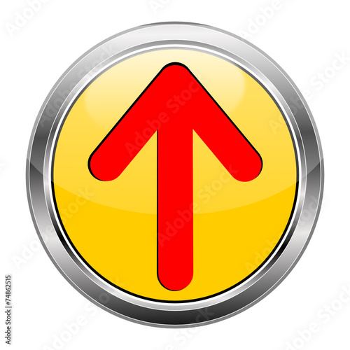 Button Pfeil gelb rot  #1417-07