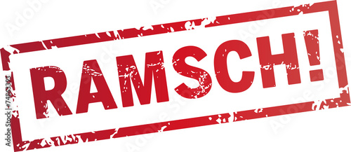 Roter Stempel Ramsch