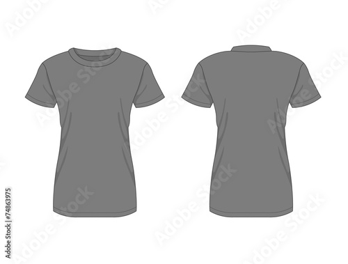 Woman t-shirt. Vector template
