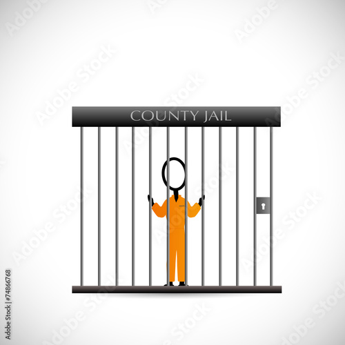 Prisoner In Jail Illustrator