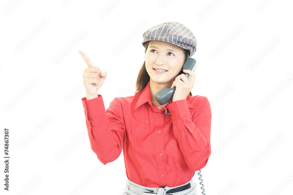 笑顔のウェイトレス 笑顔のウェイトレス