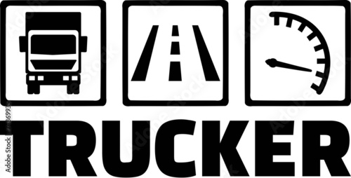 Truck Icons Trucker