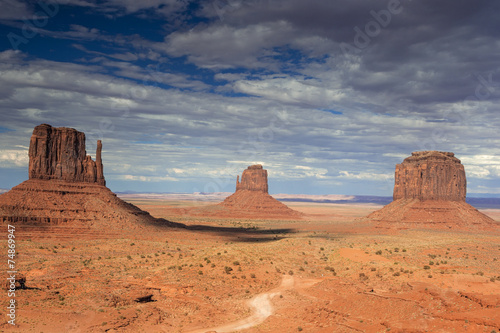 The Very Famous and Unique Buttes of Monument Valley in Utah sta
