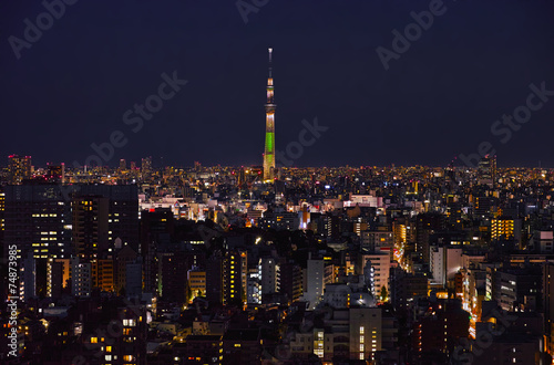 Wallpaper Mural 東京の夜景 Torontodigital.ca