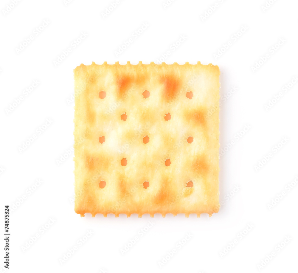 cracker isolated on white background