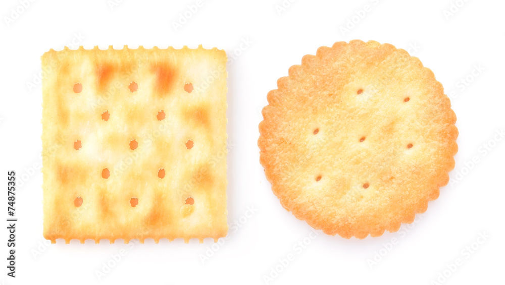 cracker isolated on white background cracker isolated on white background