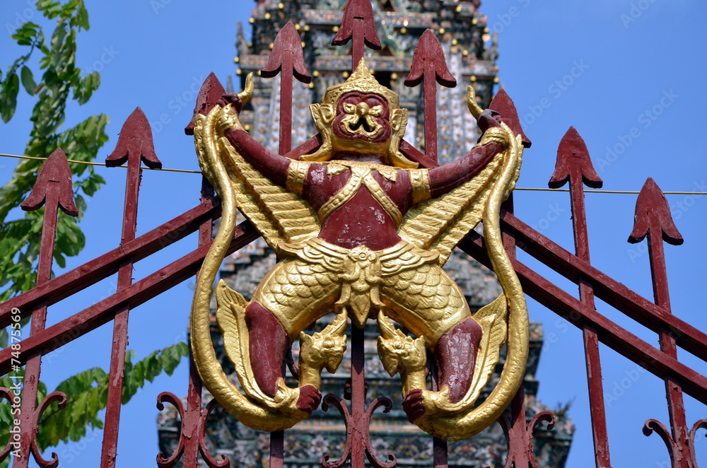 Fototapeta premium Fragment of lattice around temple Wat Arun. Bangkok, Thailand