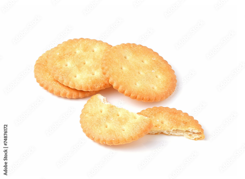 cracker isolated on white background cracker isolated on white background