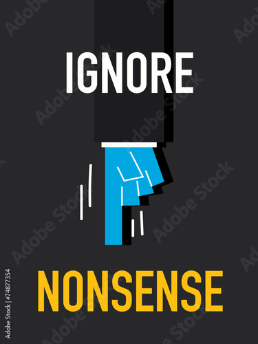 Word IGNORE NONSENSE