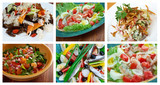 Food set  Healthy  Salad