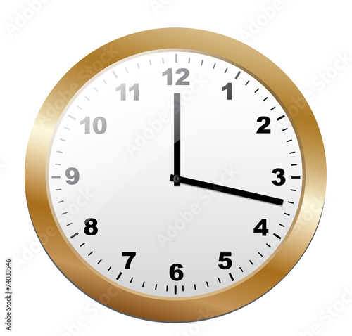 Gold clock