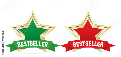 Bestseller label. Vector