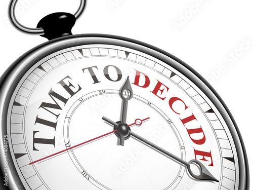 time to decide concept clock