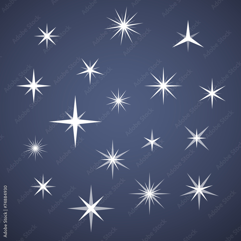 Vector sparkles Stock Vector | Adobe Stock