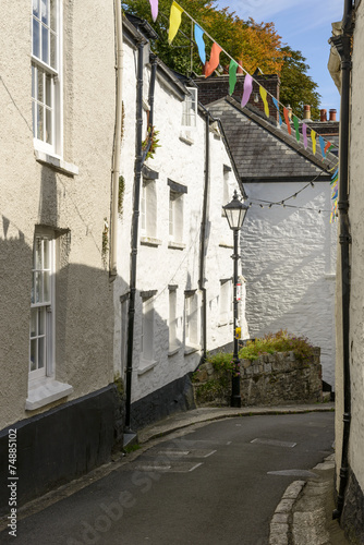 bending street at Fowey, Cornwall