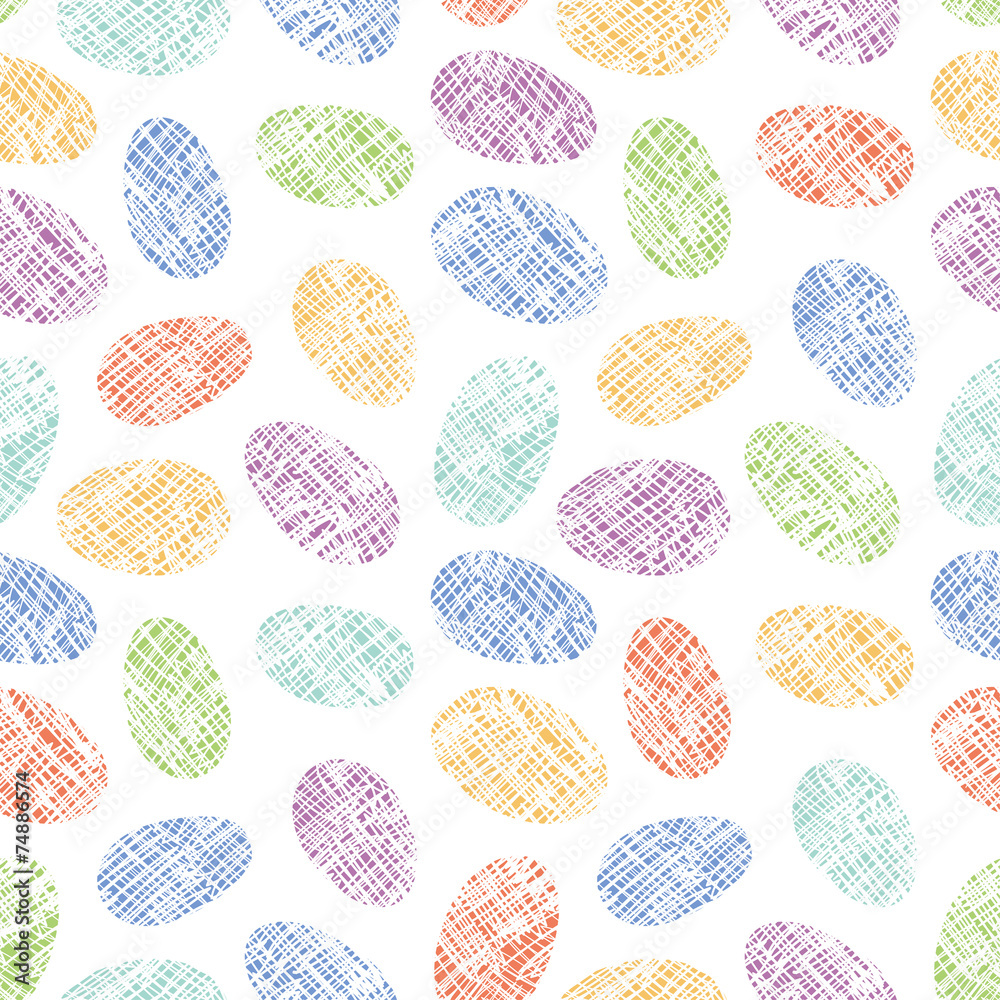 Easter Eggs Seamless Pattern