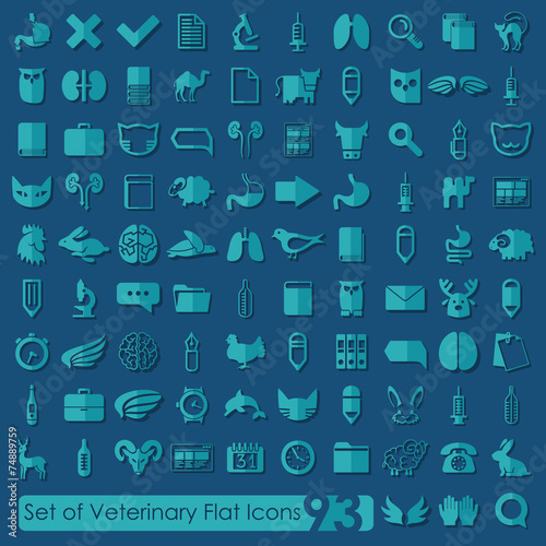 Set of veterinary icons