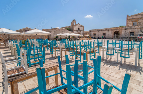 Konstfotografi Marzamemi small fishing village in southeastern Sicily - Italy