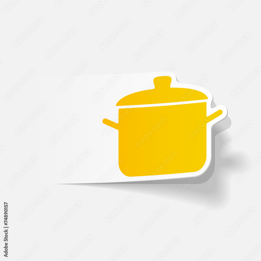 realistic design element: saucepan realistic design element: saucepan