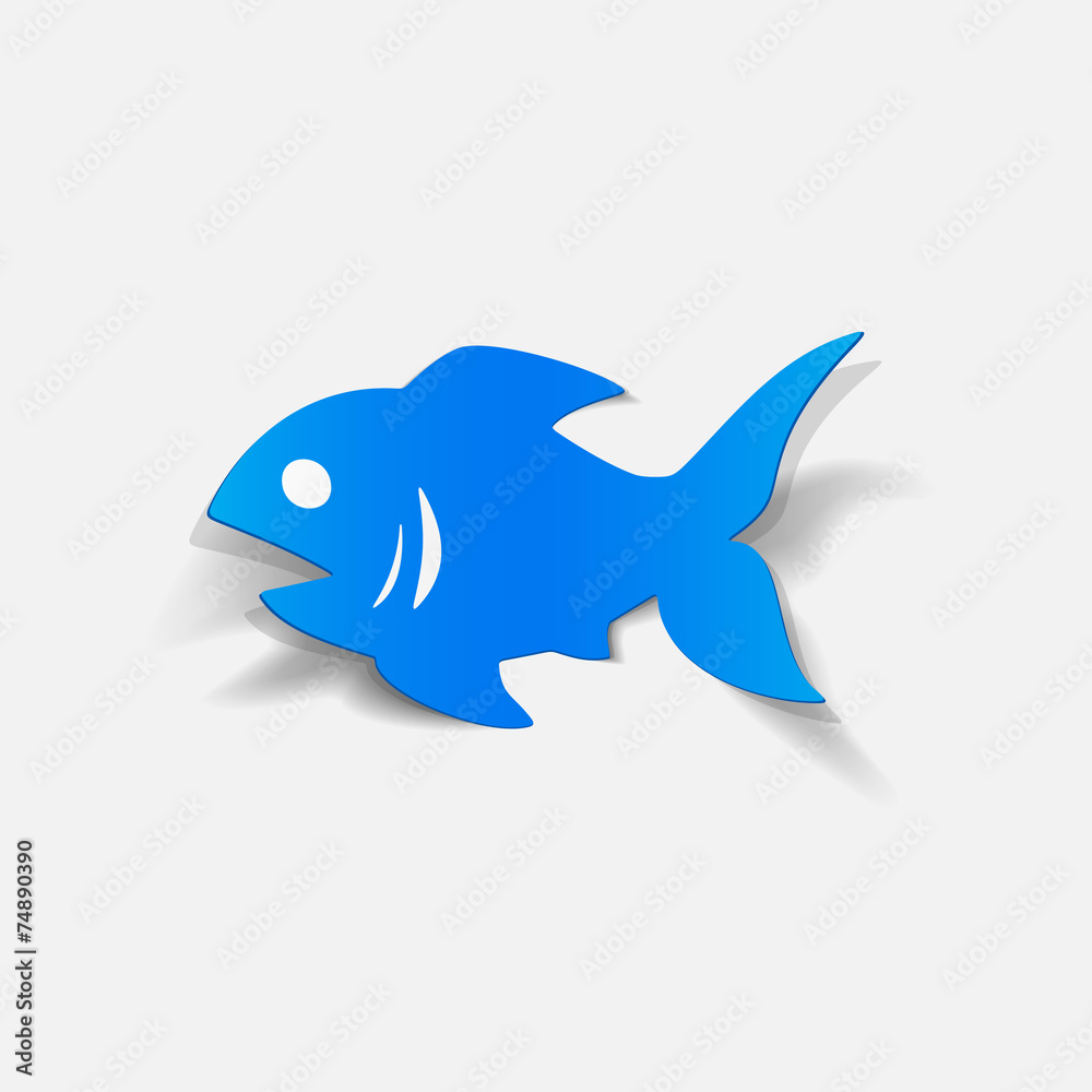 Fototapeta premium realistic design element: fish
