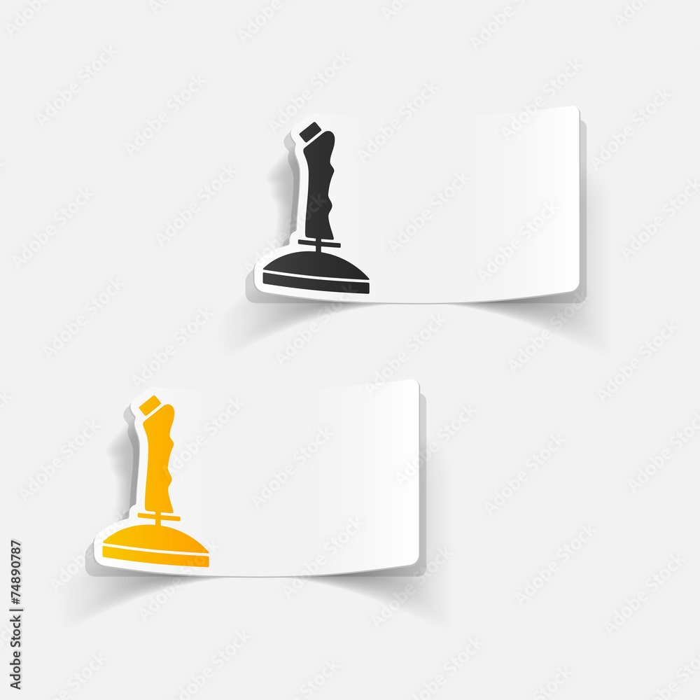 realistic design element: joystick realistic design element: joystick