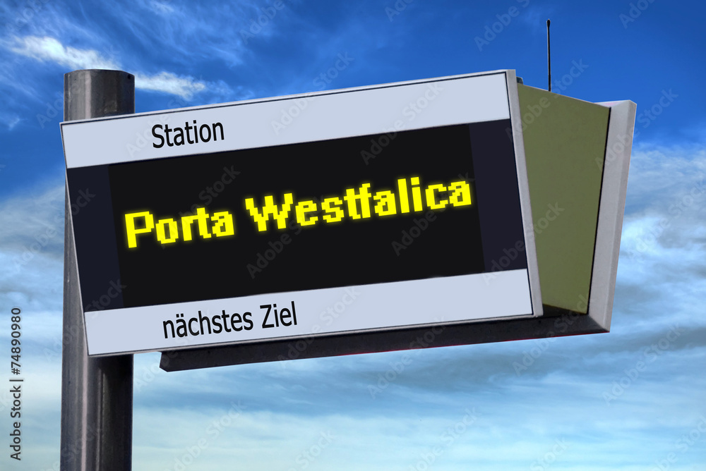 Anzeigetafel 6 - Porta Westfalica