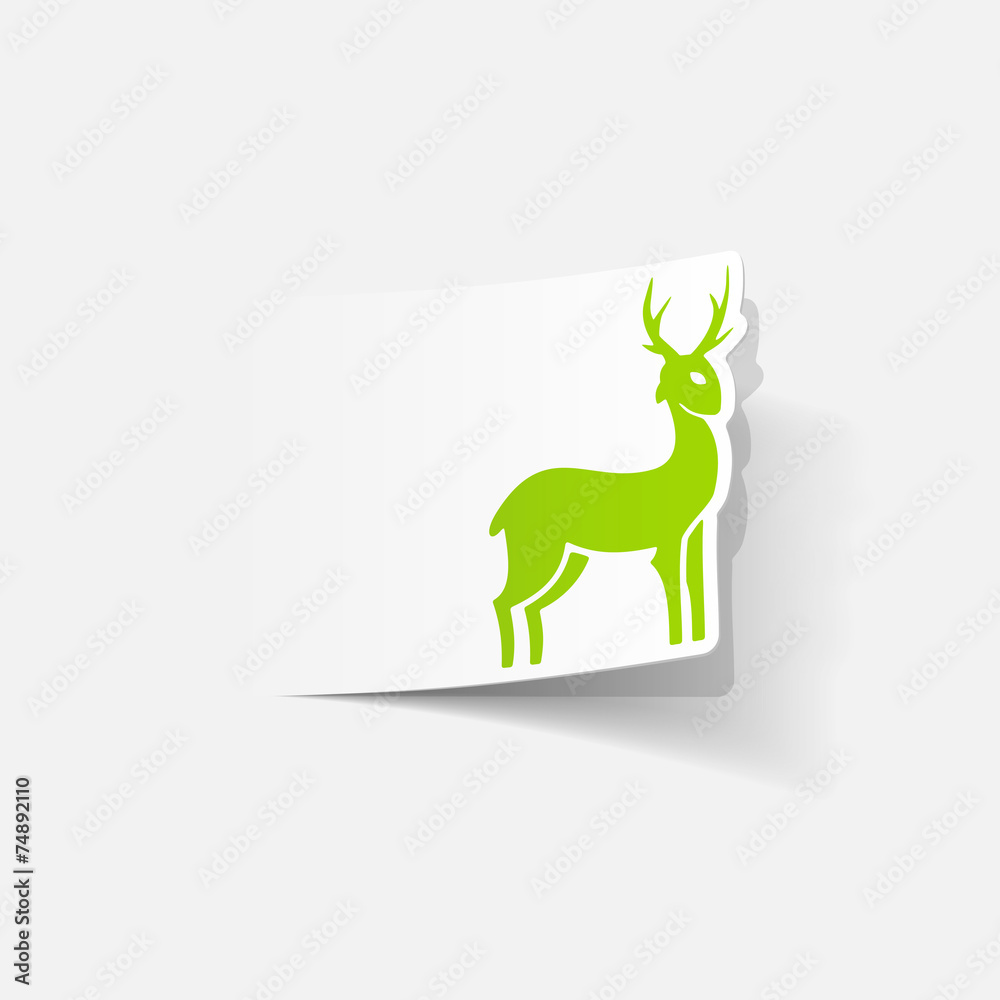 Obraz premium realistic design element: deer