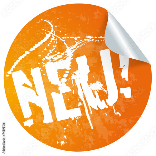 NEU Button orange