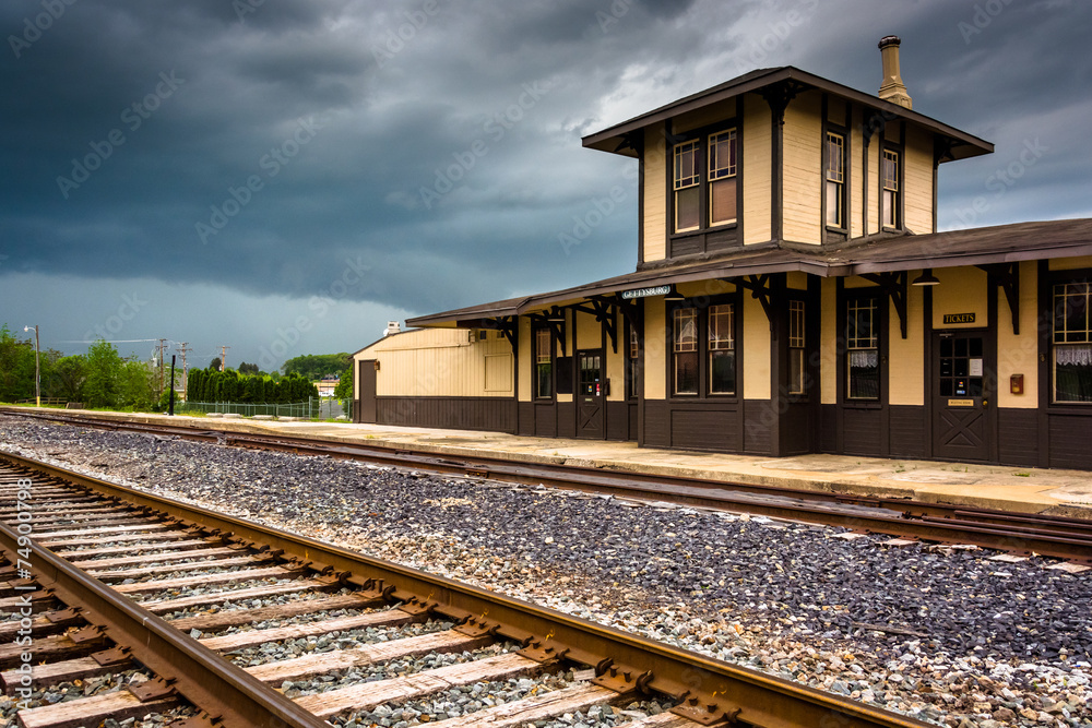 The historic train station in Gettysburg, Pennsylvania. The historic train station in Gettysburg, Pennsylvania.