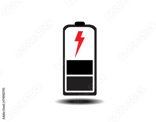 battery icon vector design