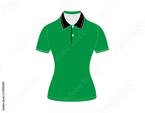 polo shirt outline on white background