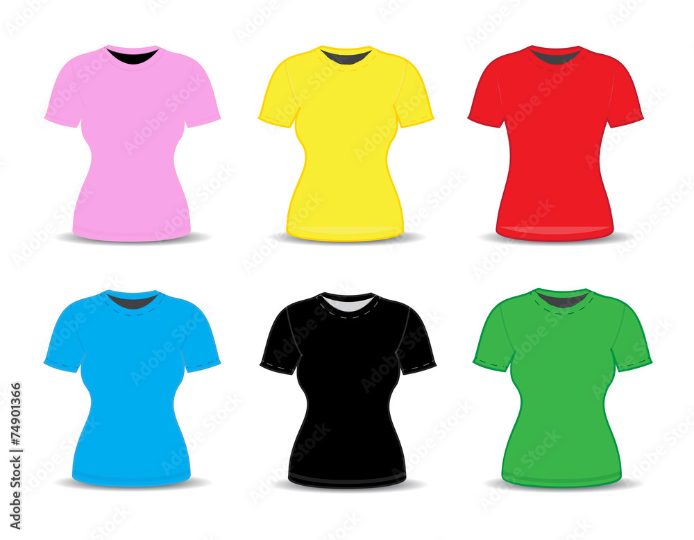 Blank t-shirt template. vector illustration Blank t-shirt template. vector illustration